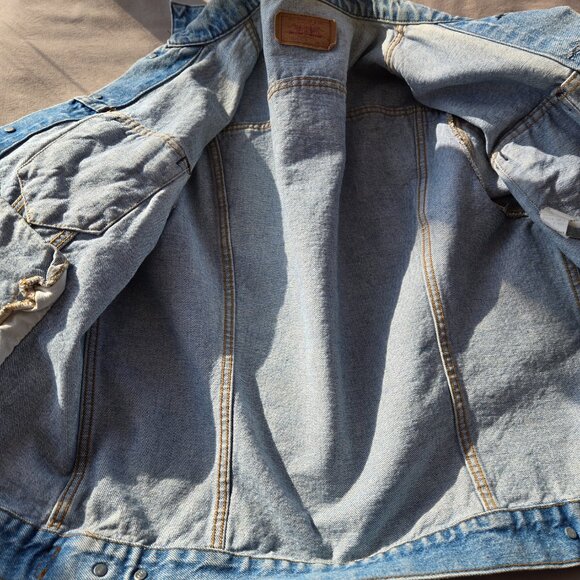 Vintage 80s Levi's Denim Trucker Jeans Jacket 50L - Picture 6 of 12